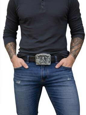 Jack Daniel’s Buckle belt Old timeTennessee whisky 3D western cowboy accessoires